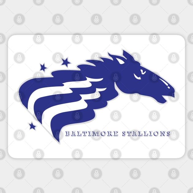 Classic Baltimore Stallions Football Magnet by LocalZonly